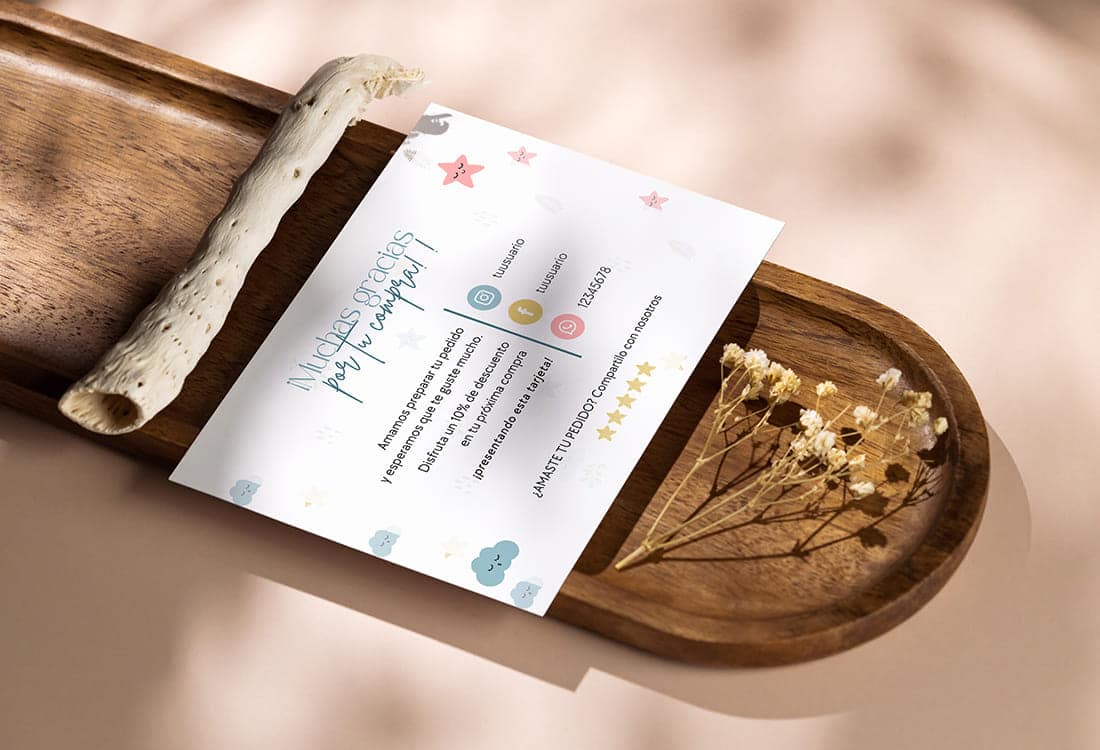 Gracias Baby Stars Tarjetón