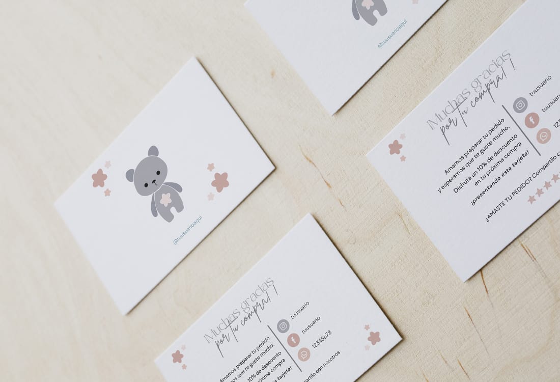 Gracias Osito Tarjetón