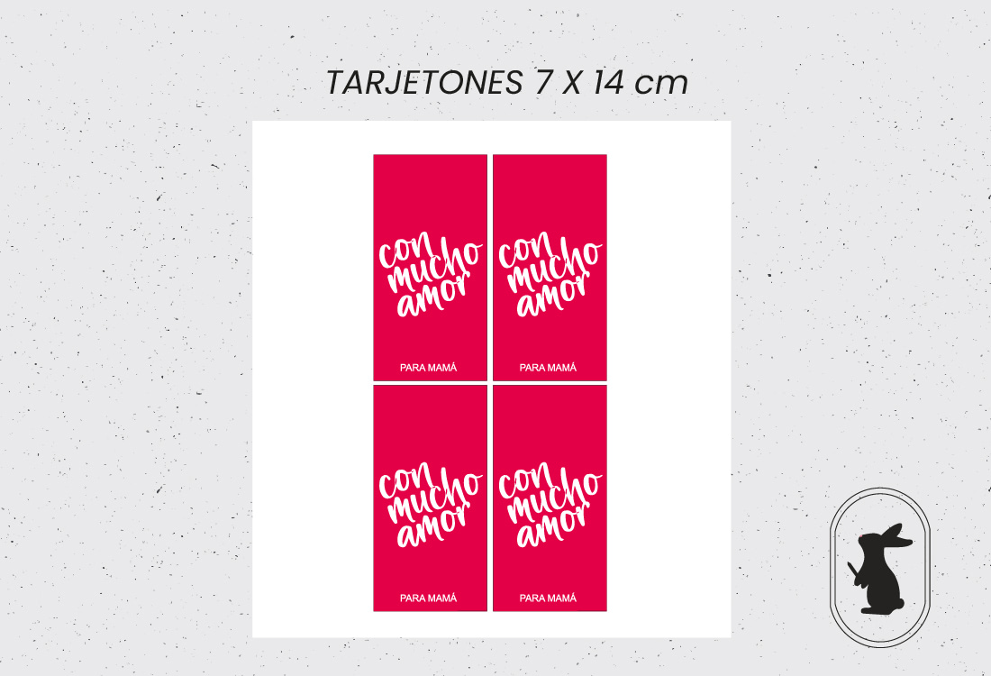 IMPRIMIBLE CON AMOR MAMÁ - Imagen 2