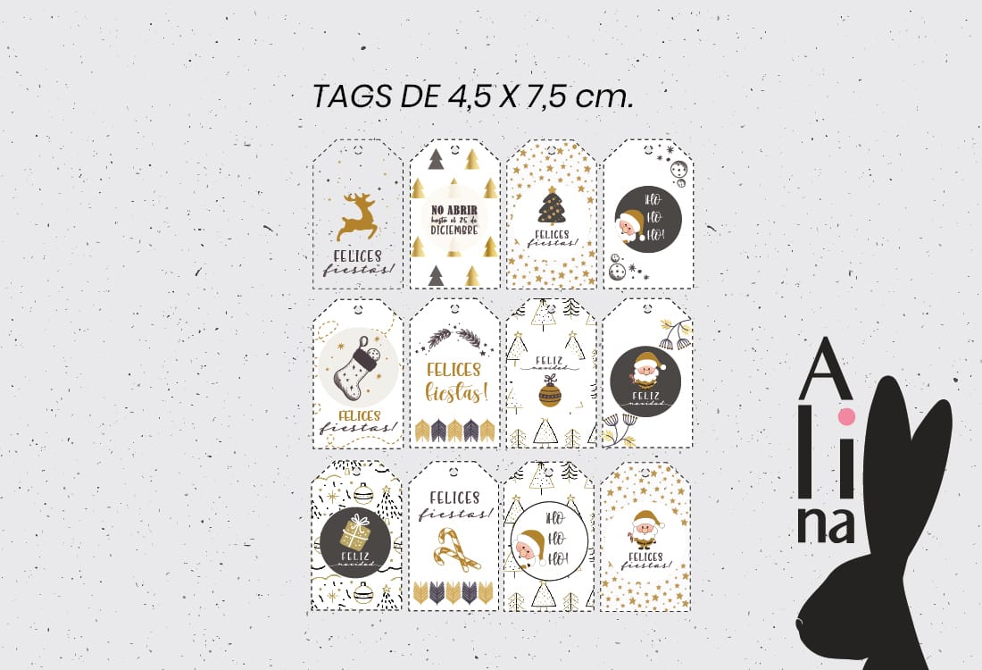 IMPRIMIBLE NAVIDAD GOLDEN - Imagen 2