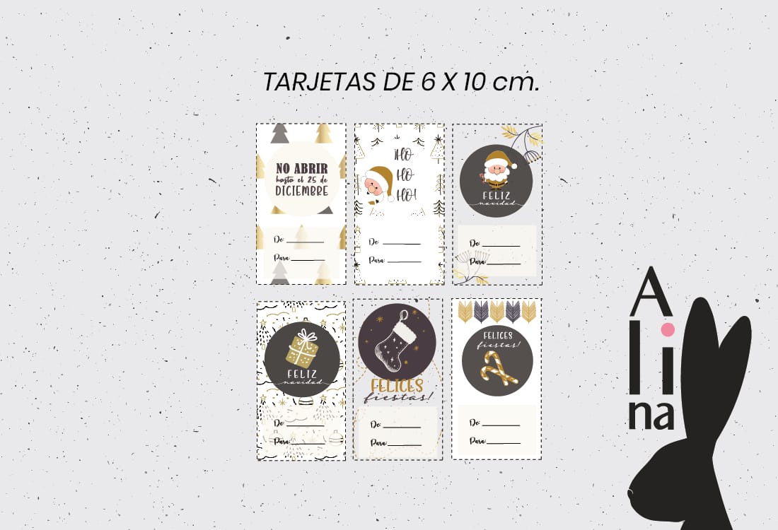 IMPRIMIBLE NAVIDAD GOLDEN - Imagen 4