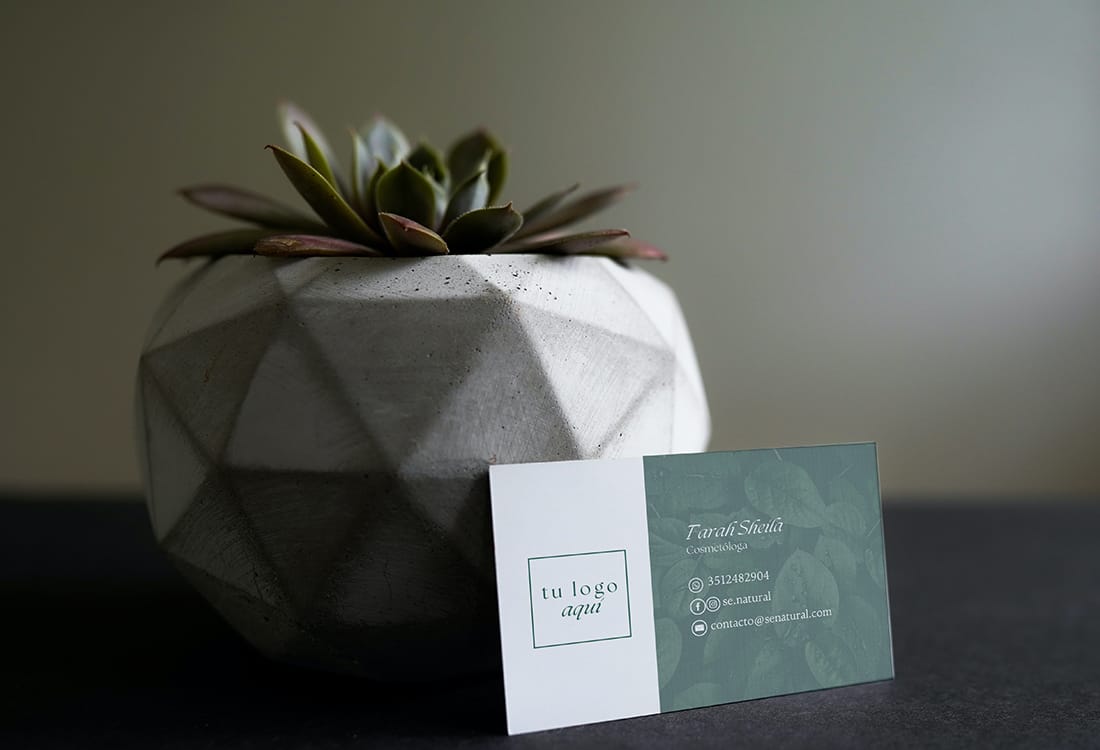 Natural Green Tarjetas Personales - Imagen 3