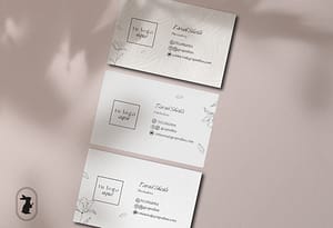 Flowers Tarjetas Personales