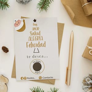 TARJETA IMPRIMIBLE CON TU LOGO